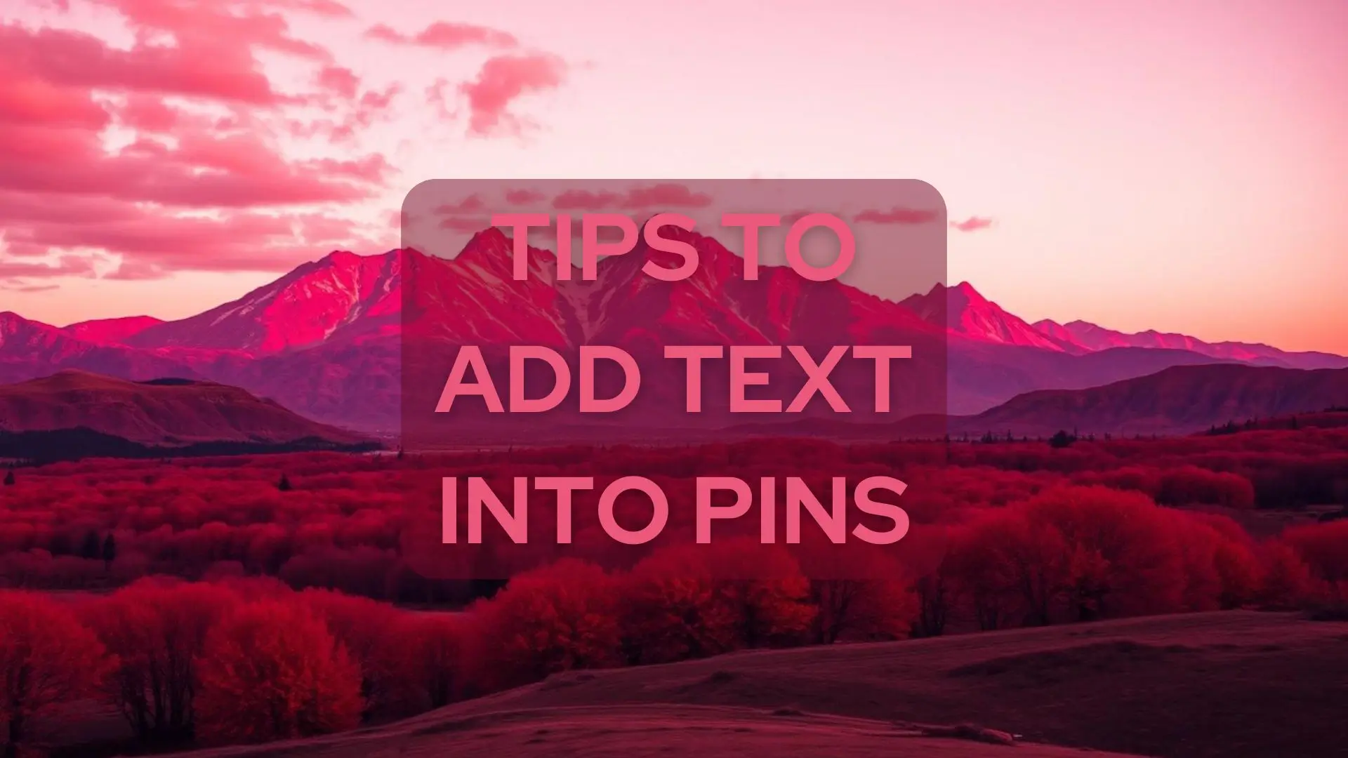 Fast Pinterest Text Overlay Tips